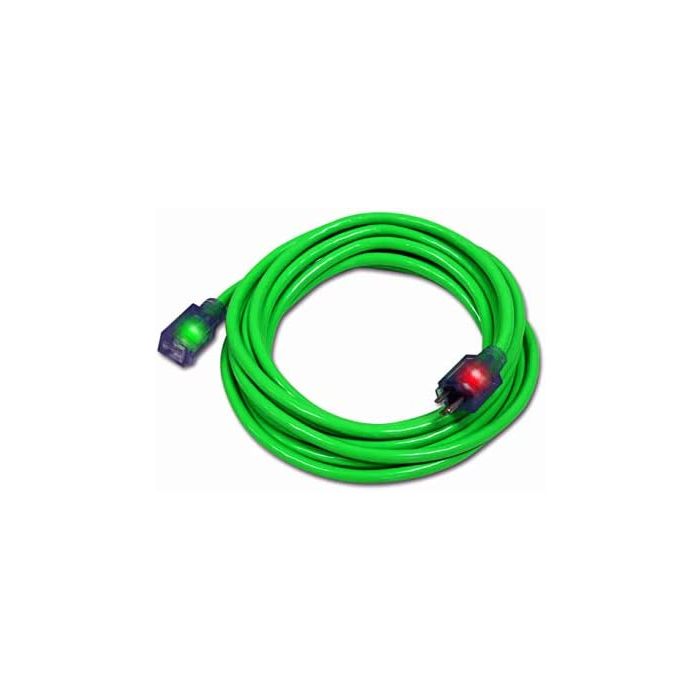 Century Wire 75 ft 12/3 Wire and Cable Cord PRO GLO Green
