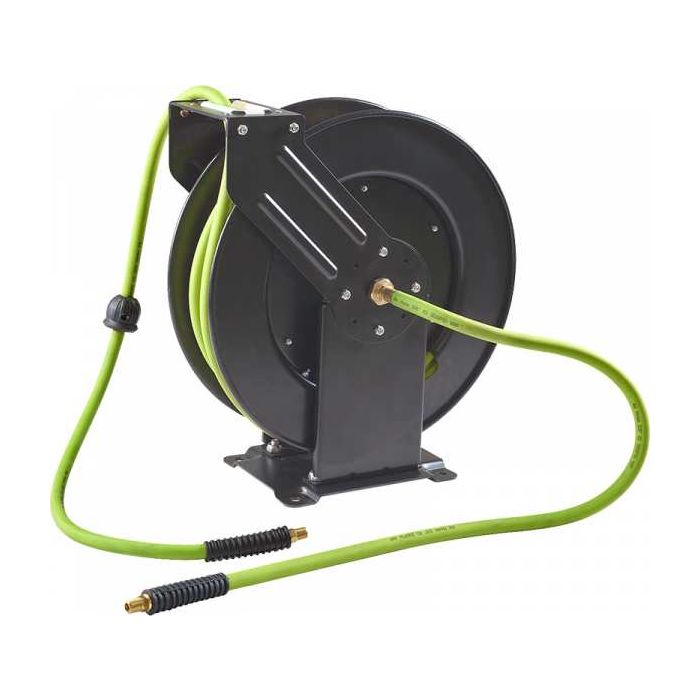 AW3850 3/8 x 50' Retractable Air/Water Hose Reel – Heavy Duty