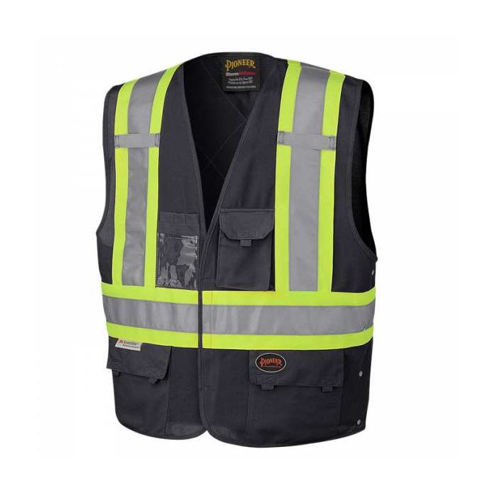 Pioneer Hi-Viz Black CSA Safety Vest - L/XL