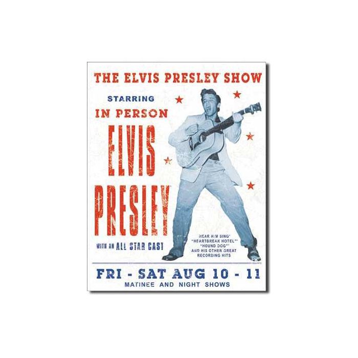 The Elvis Presley Show Tin Sign