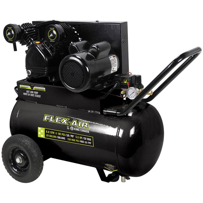 Flex Air 5.5HP Cast Iron Air Compressor - 20 Gallon