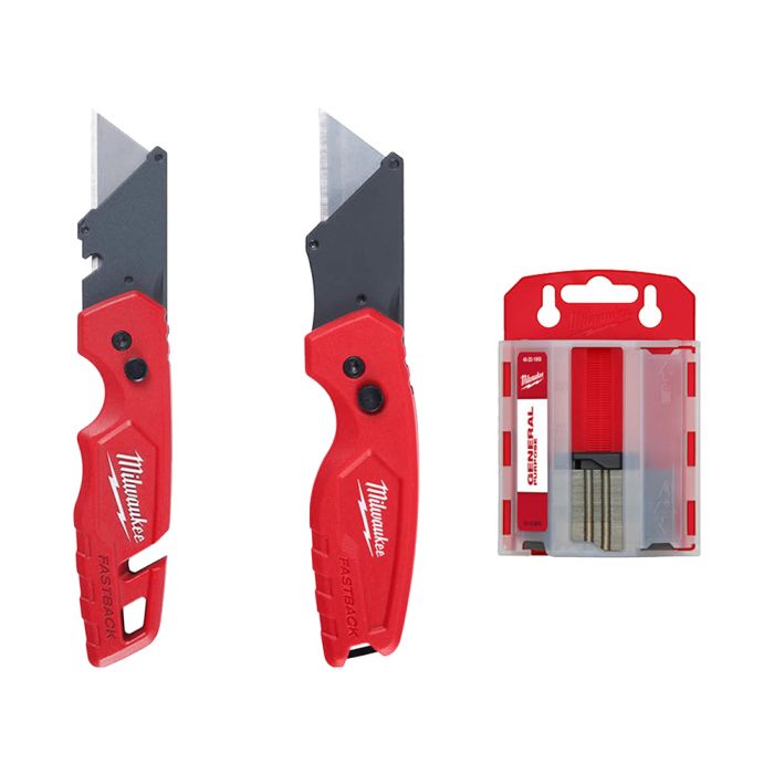 Milwaukee FASTBACK 2pk Folding Utility Knives Set