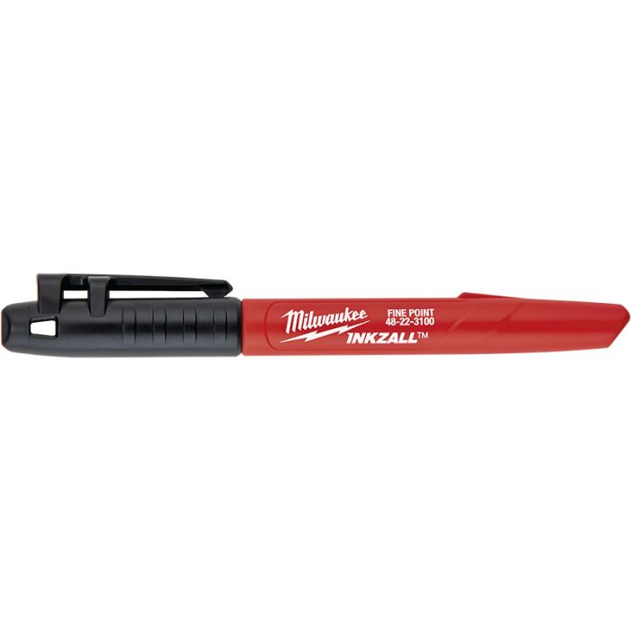 Milwaukee INKZALL Fine Point Marker - Black - 12 Pack