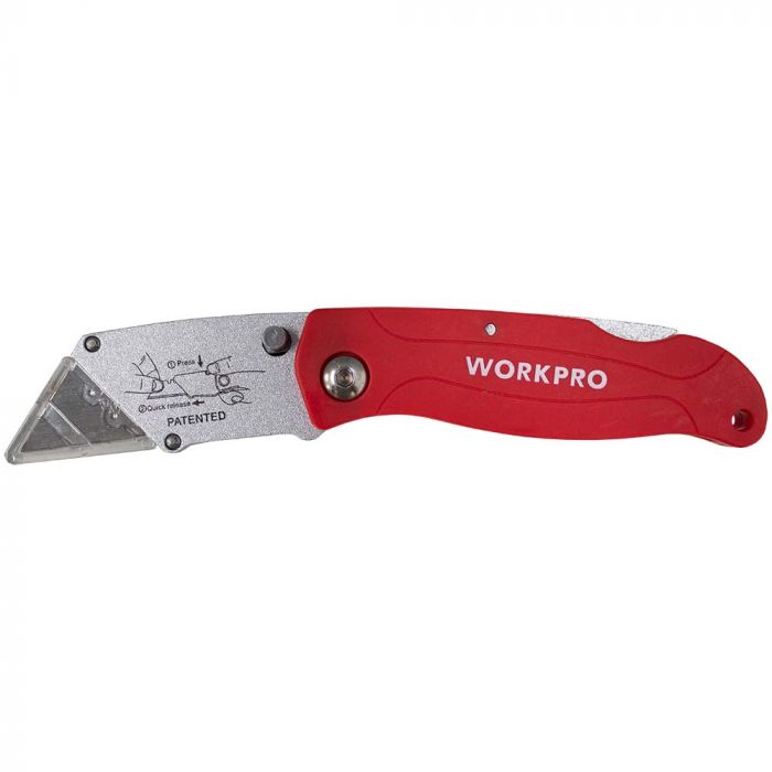 Workpro Red Folding Utility Knife