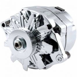 100 amp GM 1 3 wire Chrome Alternator