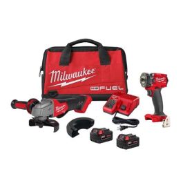 Milwaukee M18 Fuel Compact Impact Wrench And Grinder 2-tool Combo Kit