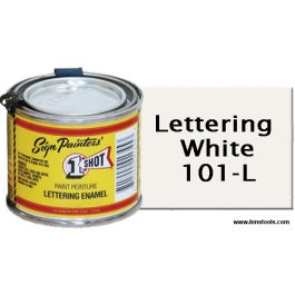 1 Shot Lettering Enamel Lettering White Gallon Size