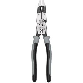 Klein Tools Hybrid Pliers with Crimper, Fish Tape Puller and Wire