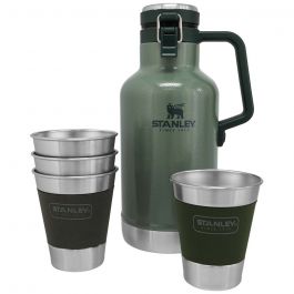 Stanley 64oz Hammertone Green Classic Outdoor Growler Set