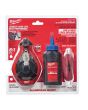 MILWAUKEE 48-22-3993 100 ft. Aluminum Chalk Reel Kit with Blue Chalk and  Bonus Line